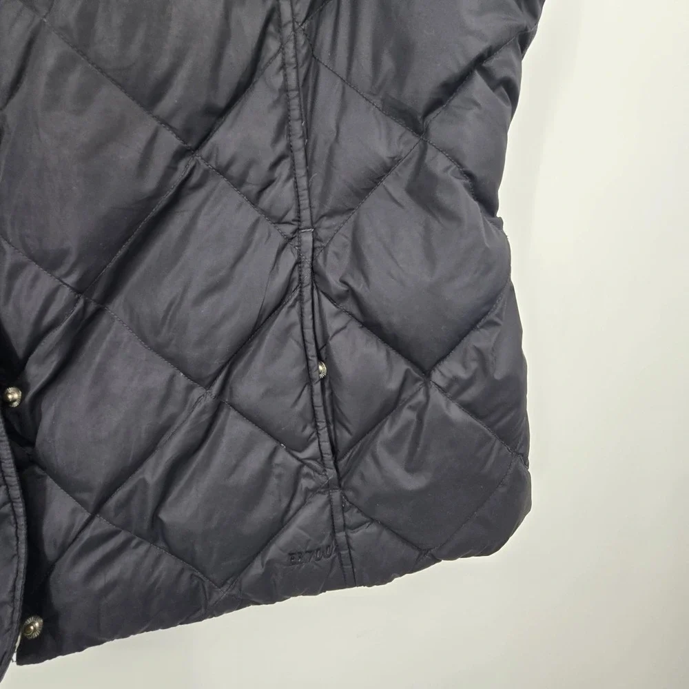 Eddie Bauer EB 700 Full Zip Quilted Down Puffer Vest Women's XXL Black Outdoor - Picture 3 of 14